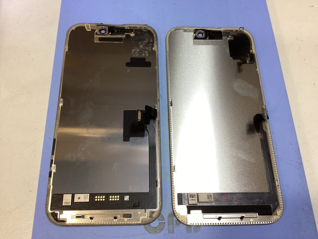 iPhone16 Proの新しい画面と元々の画面